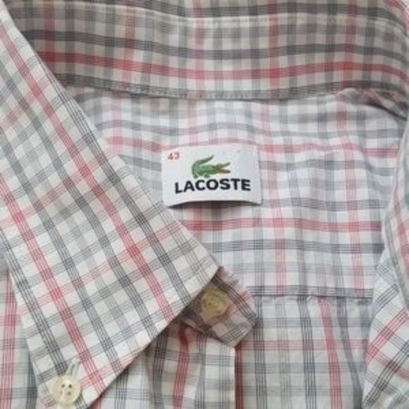 Lacoste men's short sleeve button up - A0 - Picture 3 of 8